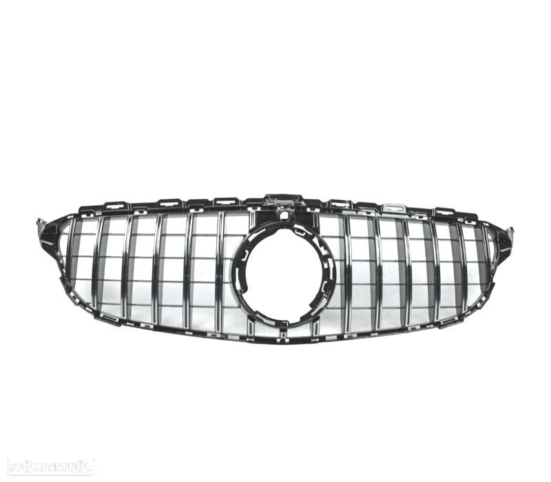 GRELHA MERCEDES W205 18-21 LOOK GT-R CROMADO COM CÂMERA - 2