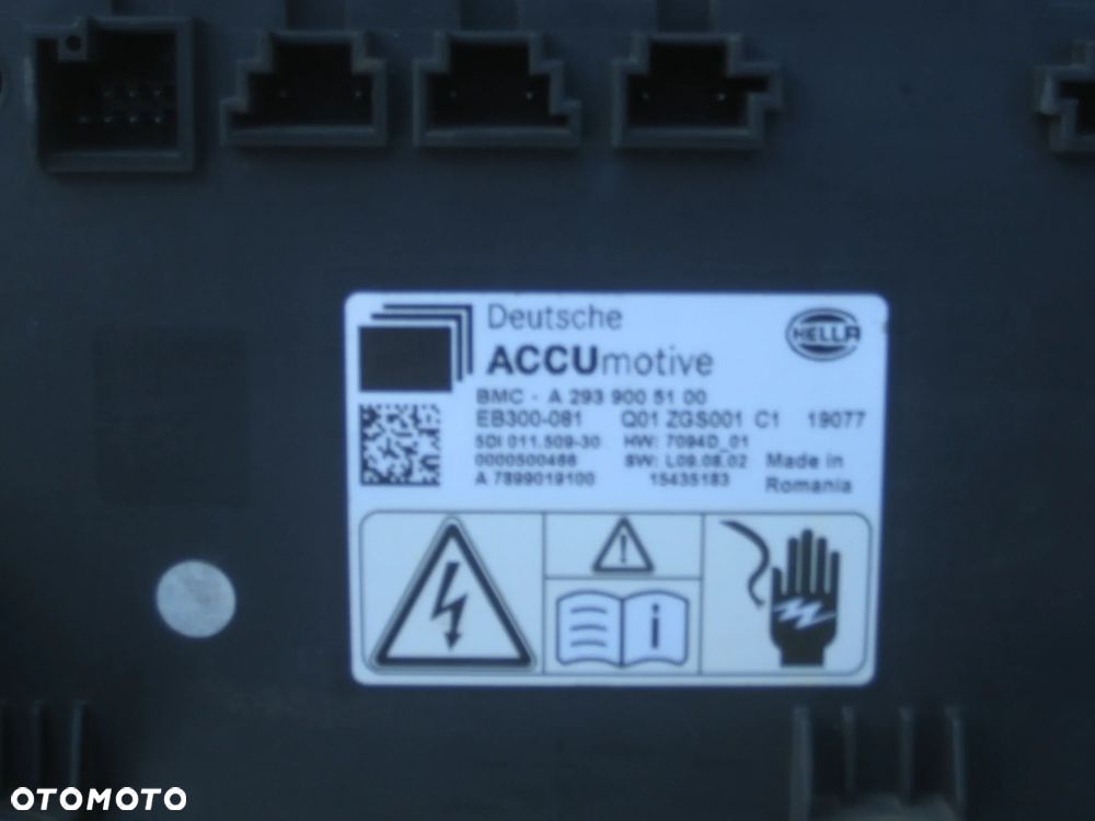mercedes eqs smart sterownik moduł bmc accu a2939005100 a7899019100 - 2