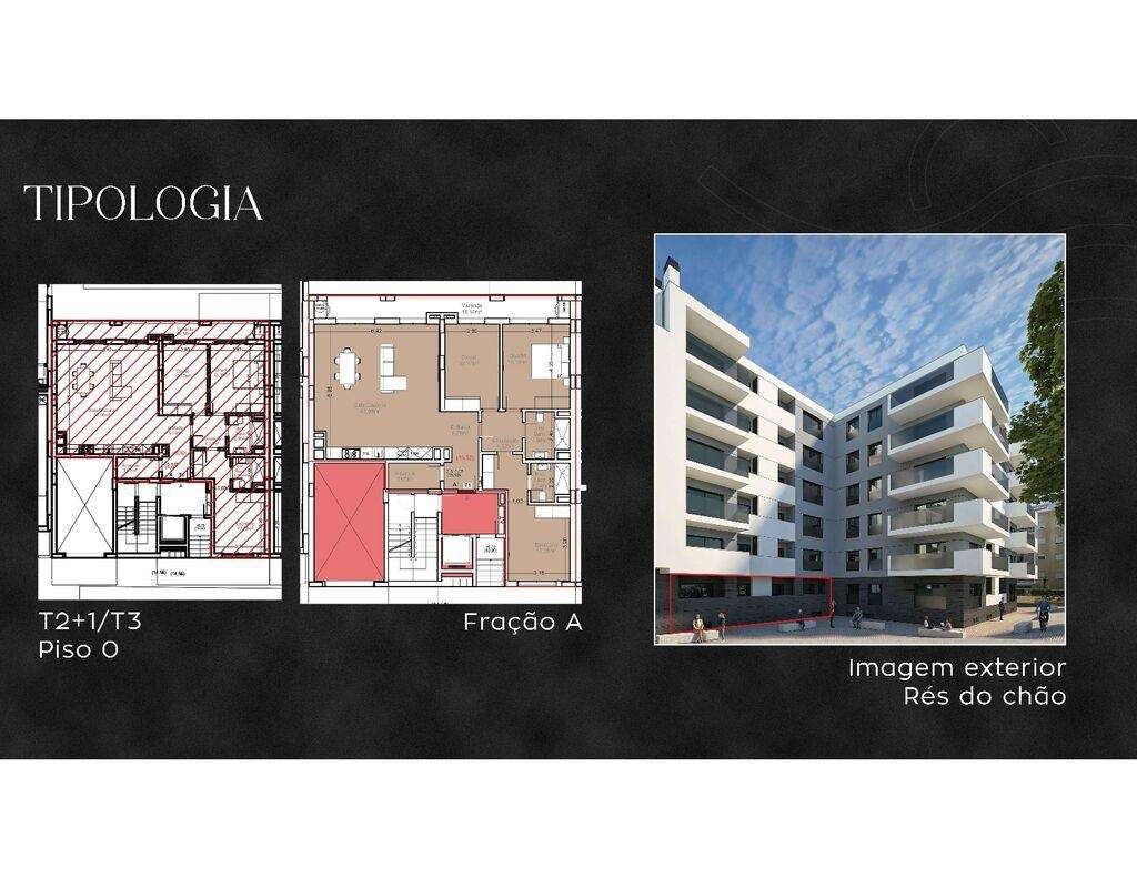 Apartamento T3 em Armação de Pêra de 150,00 m2