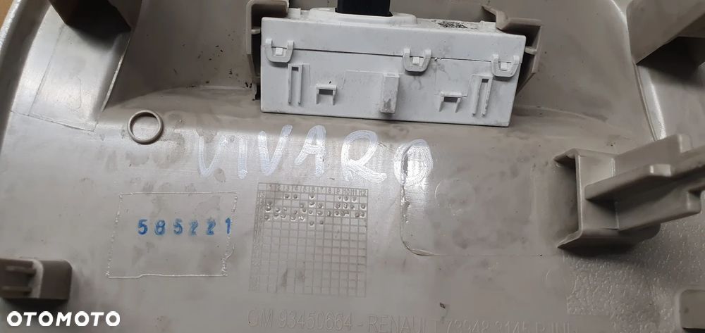 Lampka podsufitki oświetlenie kabiny wyświetlacz Opel Vivaro B 93450664 739483145R 248804435R - 8