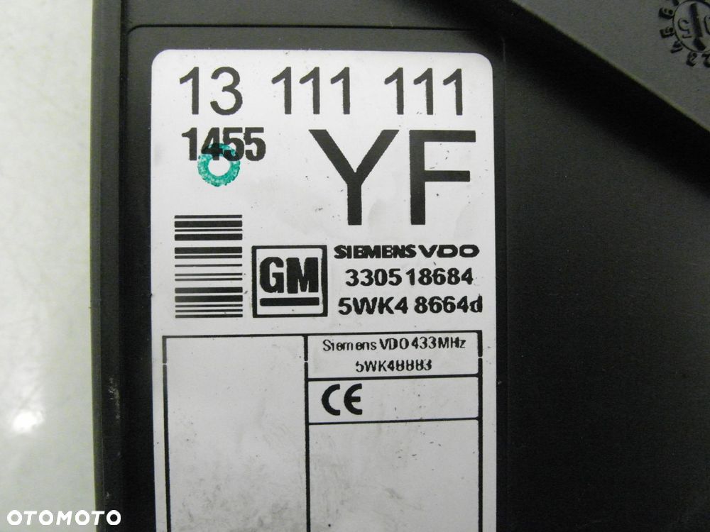 STACYJKA STEROWNIK OPEL MERIVA A 1.4 16V - Z 14 XEP 0261208255 13173382XU - 7