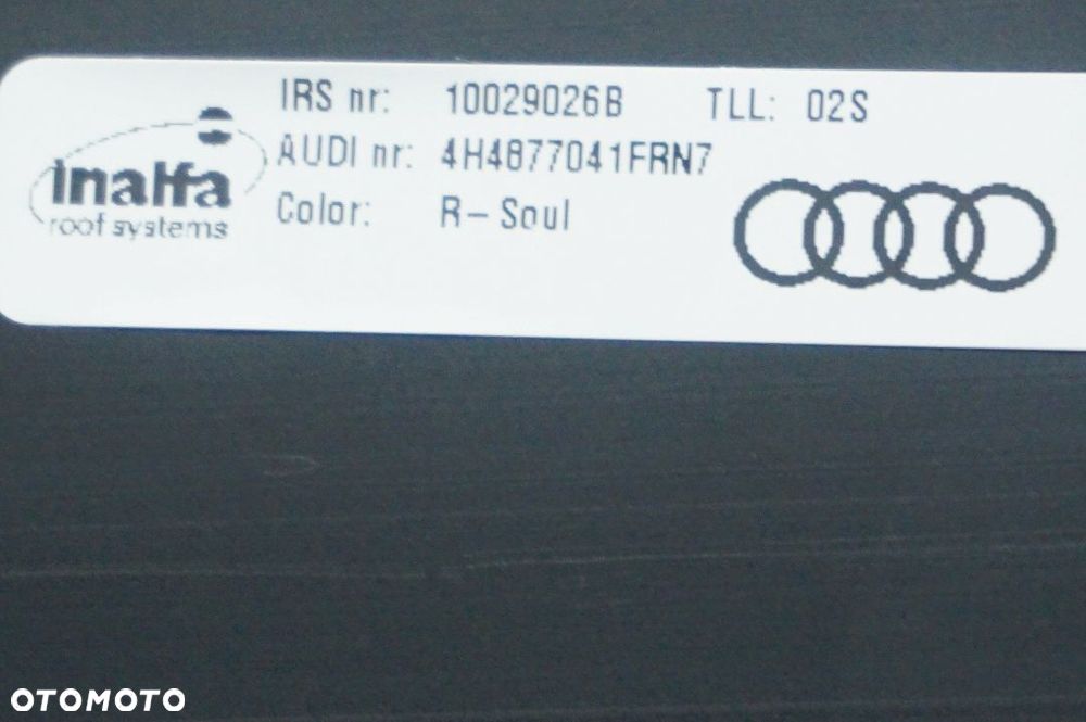 Szyberdach Panorama Audi A8 D4 Long 4H4877041 2016 - 6