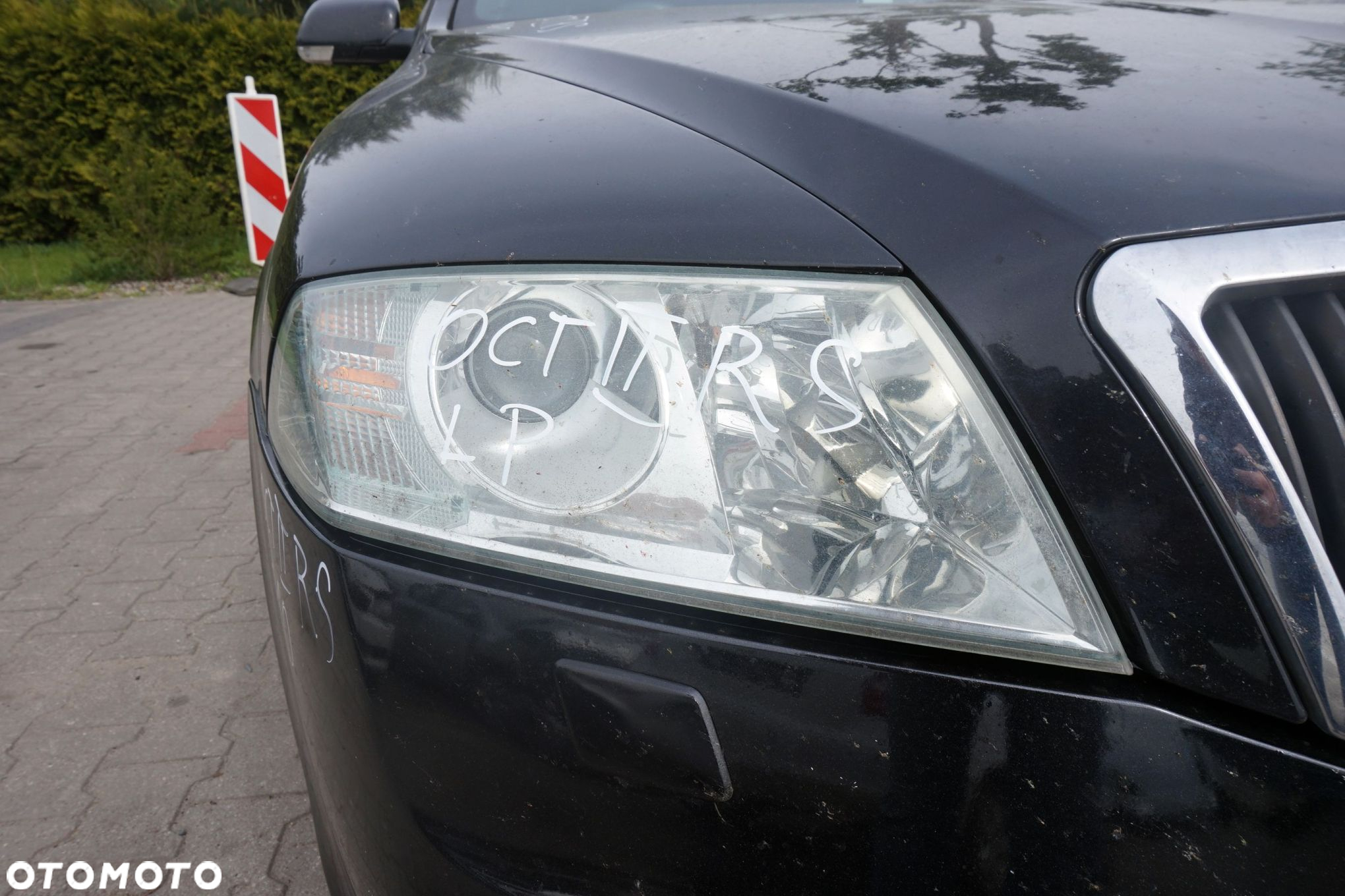 MASKA ZDERZAK BŁOTNIKI LAMPY OCTAVIA II RS 1Z3 9910  SKODA 2004-2008 CZARNY PRZÓD KOMPLETNY - 18
