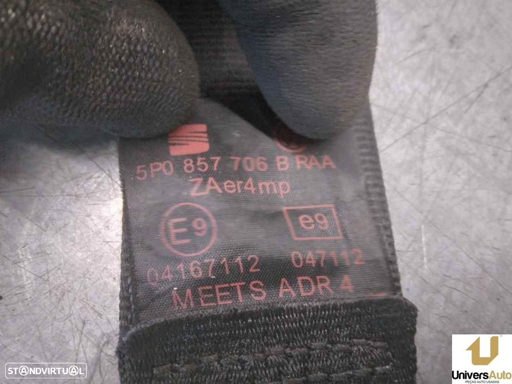 CINTO SEGURANÇA FRONTAL DIREITO SEAT ALTEA 2010 -5P0857706B - 4