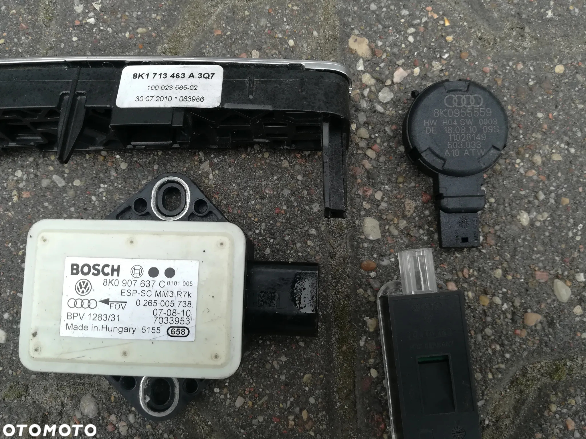 LICZNIK, PANEL MMI, MANETKA, TAŚMA ZWIJAK AUDI Q5 8R - 23