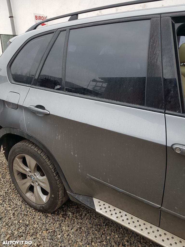 Usa Dreapta Spate BMW X5 E70 2007 - 2010 SUV 4 Usi Gri (645) FĂRĂ GEAM ȘI MACARA TREI ... - 2