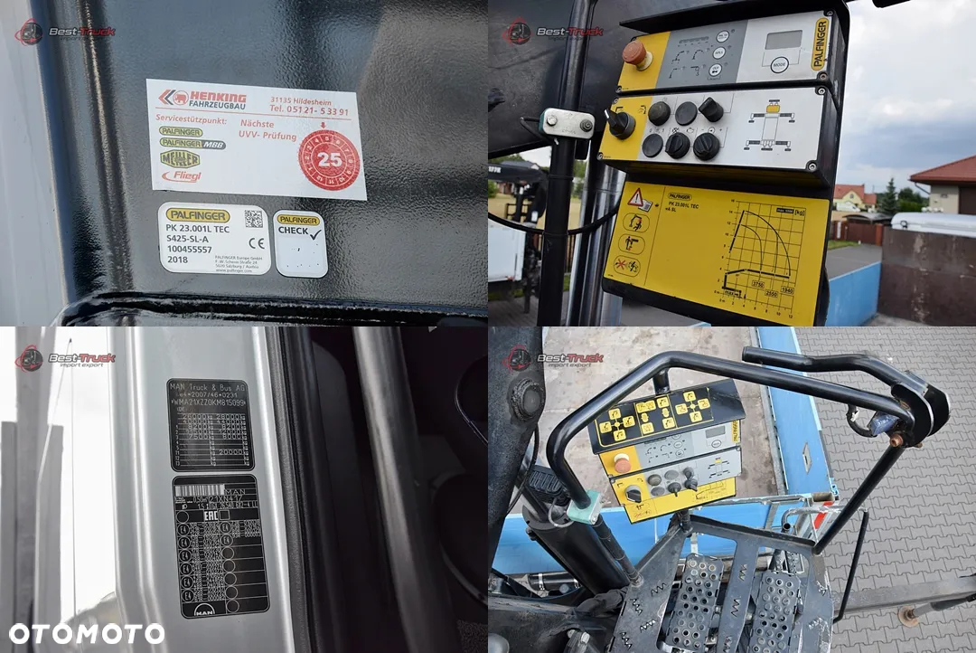 MAN TGX 26.540 /6X2/HDS PALFINGER 23.001L / OŚ POD. SKRĘTNA / CAŁY NA POD. - 41
