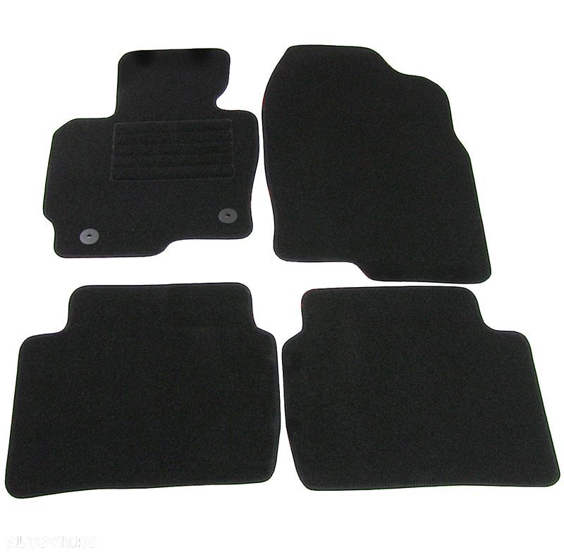 Covorase mocheta Mazda CX5 2012-> Negru, set de 4 bucati - 1