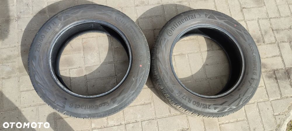 OPONY 215/60R17H CONTINENTAL ECOCONTACT 6 2x(3523) 2x (4819) 6.5 mm LATO KOMPLET 4 SZTUKI - 7