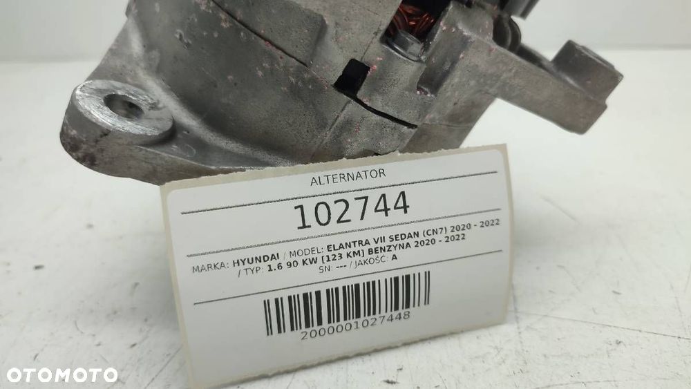 ALTERNATOR HYUNDAI ELANTRA VII 1.6 B 37300-2M317 - 6