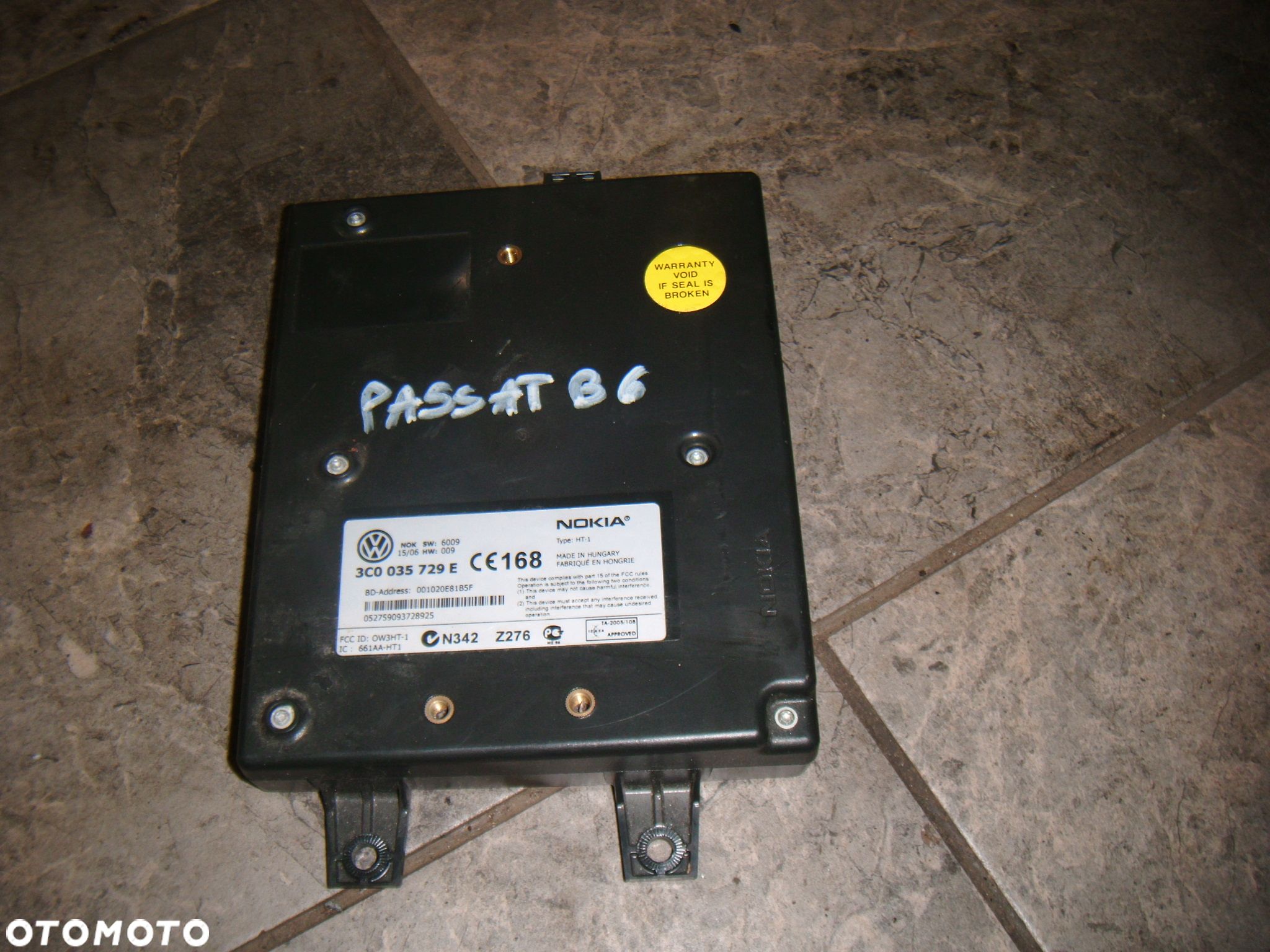 vw passat b6 moduł bluetooth 3c0035729e - 1