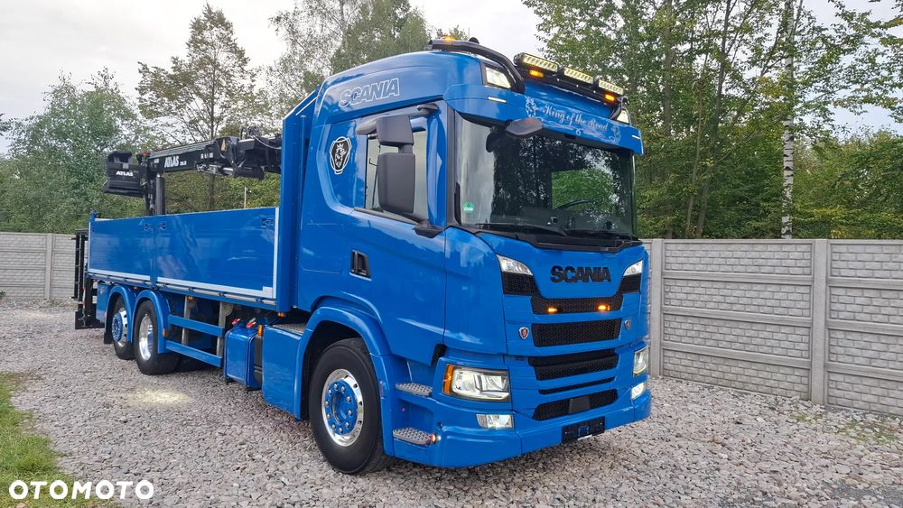 Scania ''S''  G 450* 6x2*+DŻWIG KRAN HDS ATLAS 206.3VE  WYSÓW 11,2m * Sterowanie Radiowe* ROTATOR* CHWYTAK do PALET* Skrzynia 6.8m* 298000km - JAK NOWA* z NIEMIEC - 25