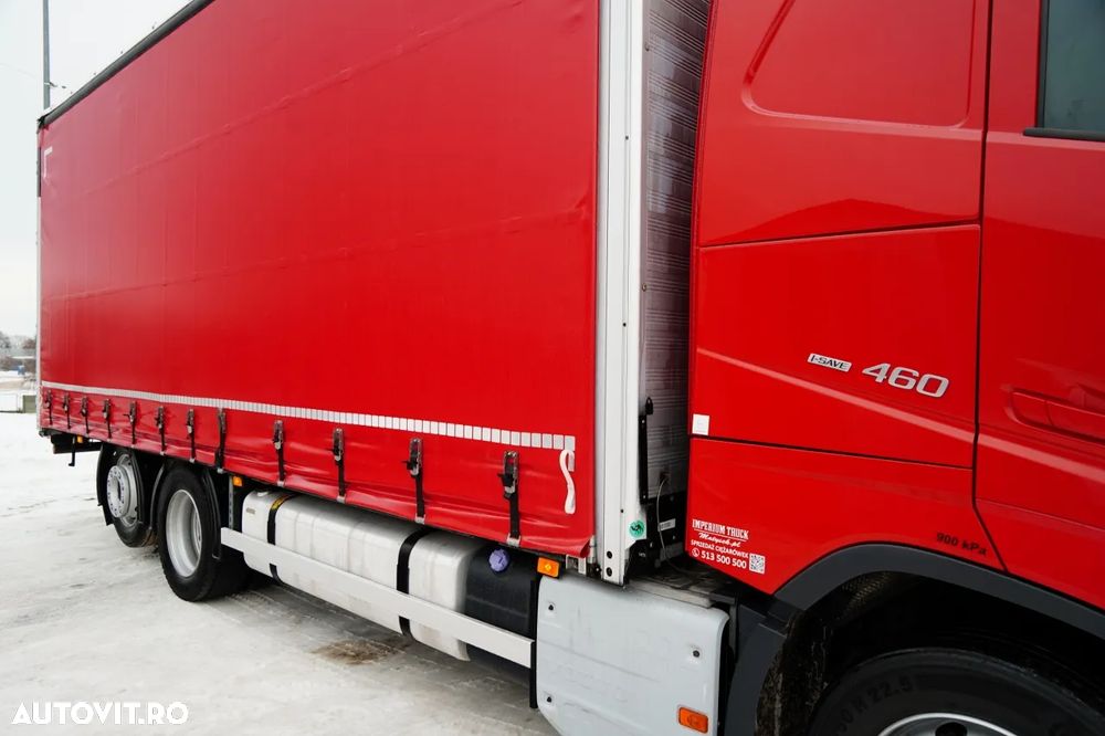Volvo FH 460 / 7.45 M CORTINĂ / SOLO / I-SAVE / I-PARK COOL / PUNTE RIDICABILĂ ȘI DIRECȚIE / - 13