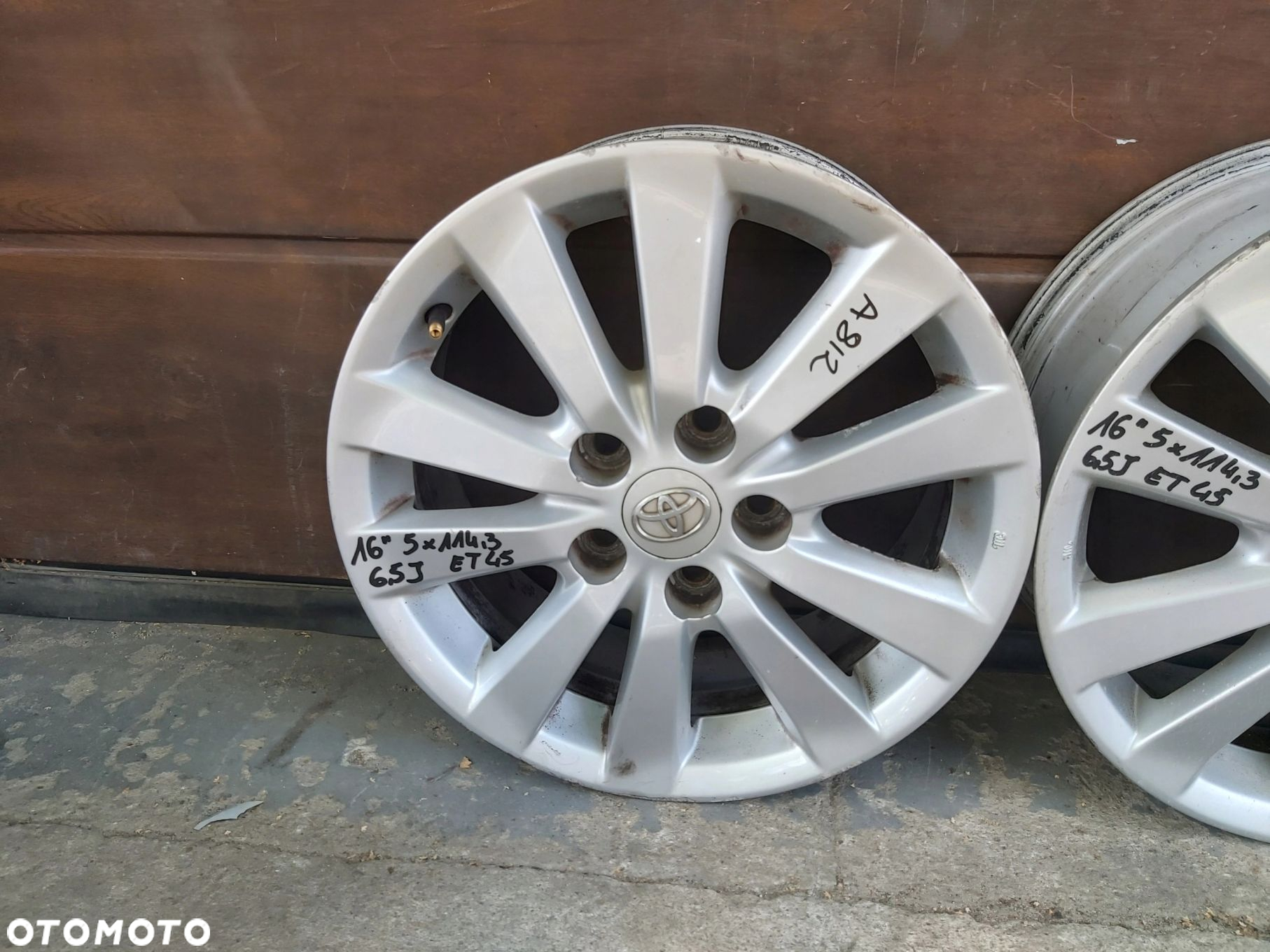 Toyota Auris I II Alufelgi 16 5x114,3 et45 6,5J Corolla Verso - 2