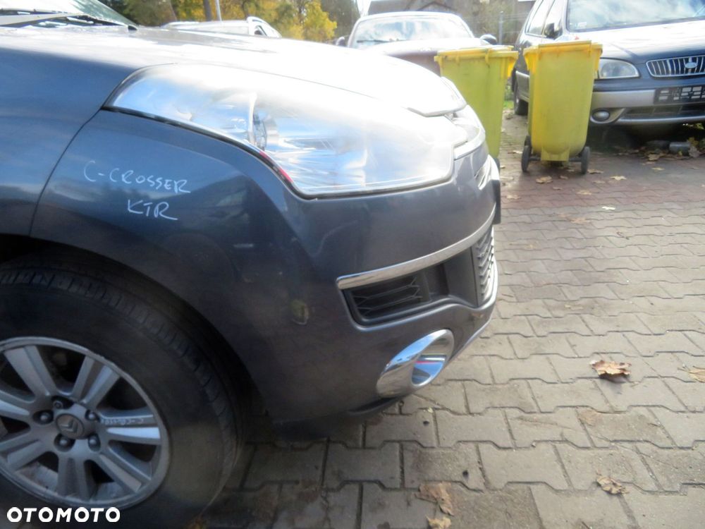 MASKA ZDERZAK BŁOTNIKI LAMPY C-CROSSER  A39 KTR  CITROEN 2007-2012 SZARY PILBARA PRZÓD KOMPLETNY - 11