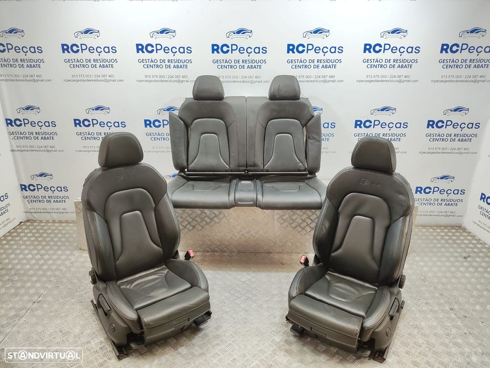 Conjunto Bancos Originais Pele Audi A5 8T S-Line Cabrio - 9