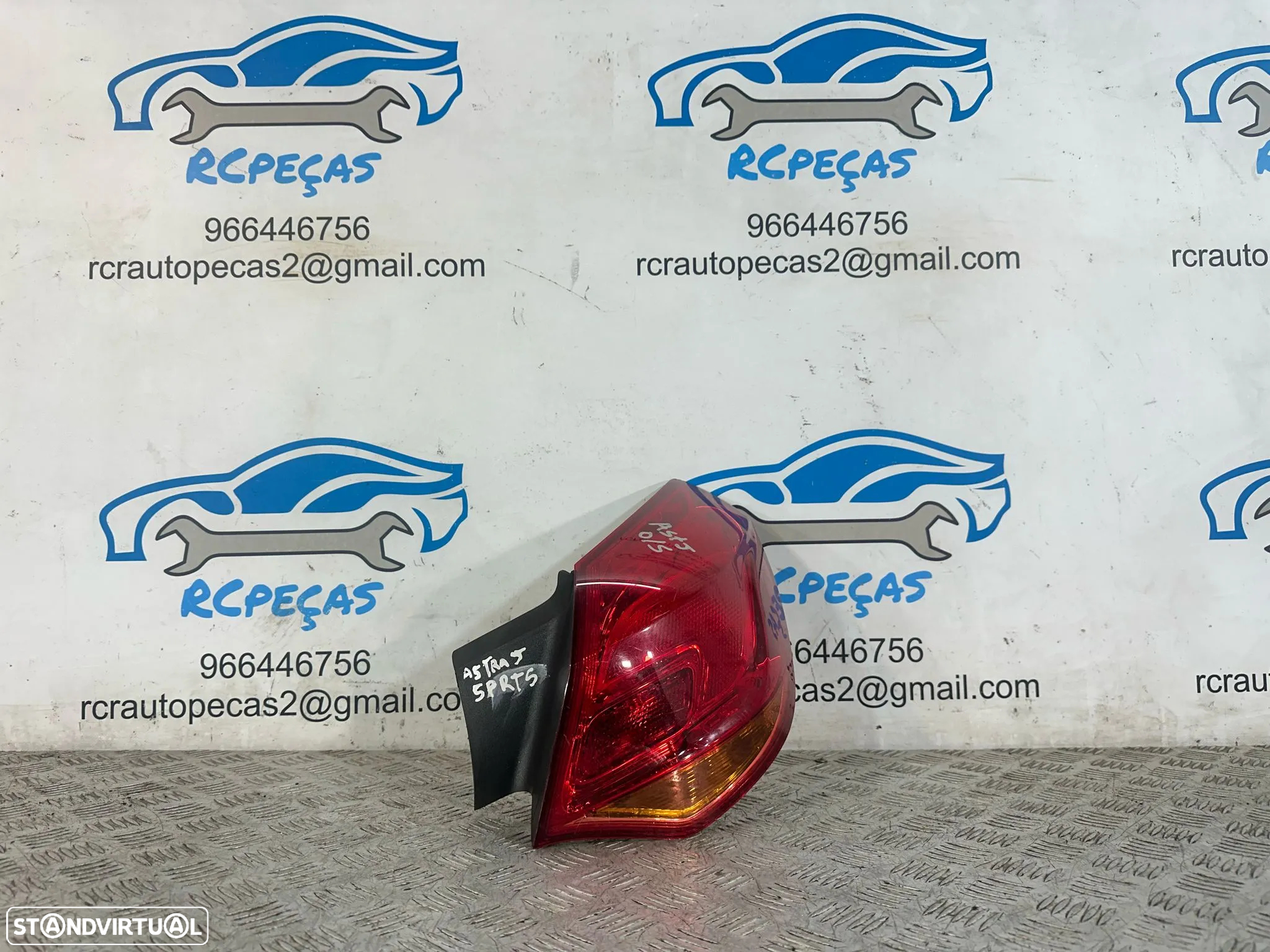 .Conjunto Farolins Led Tras Traseiro Direito Esquerdo Original GM Opel Astra J 13306460 13306459 2009 - 2015 - 10