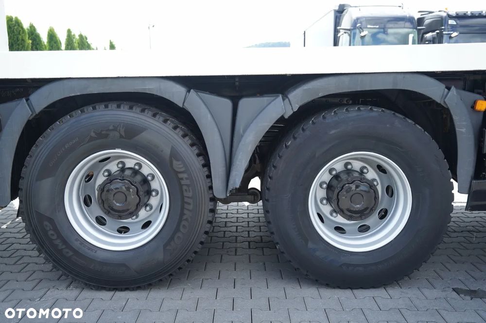 MAN TGA 35.360 /  PLATFORMA 8x4 + HDS HIAB 166 D-4 / MAX UDŹWIG: 4 600 KG /  ROTATOR / PILOT - 28