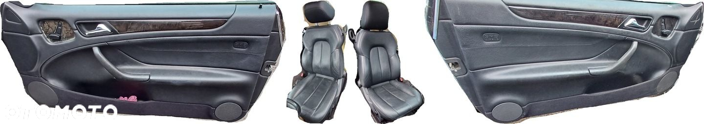 CLK W208 Fotele kanapa boczki komplet skora grzane pompowane avantgarde - 5