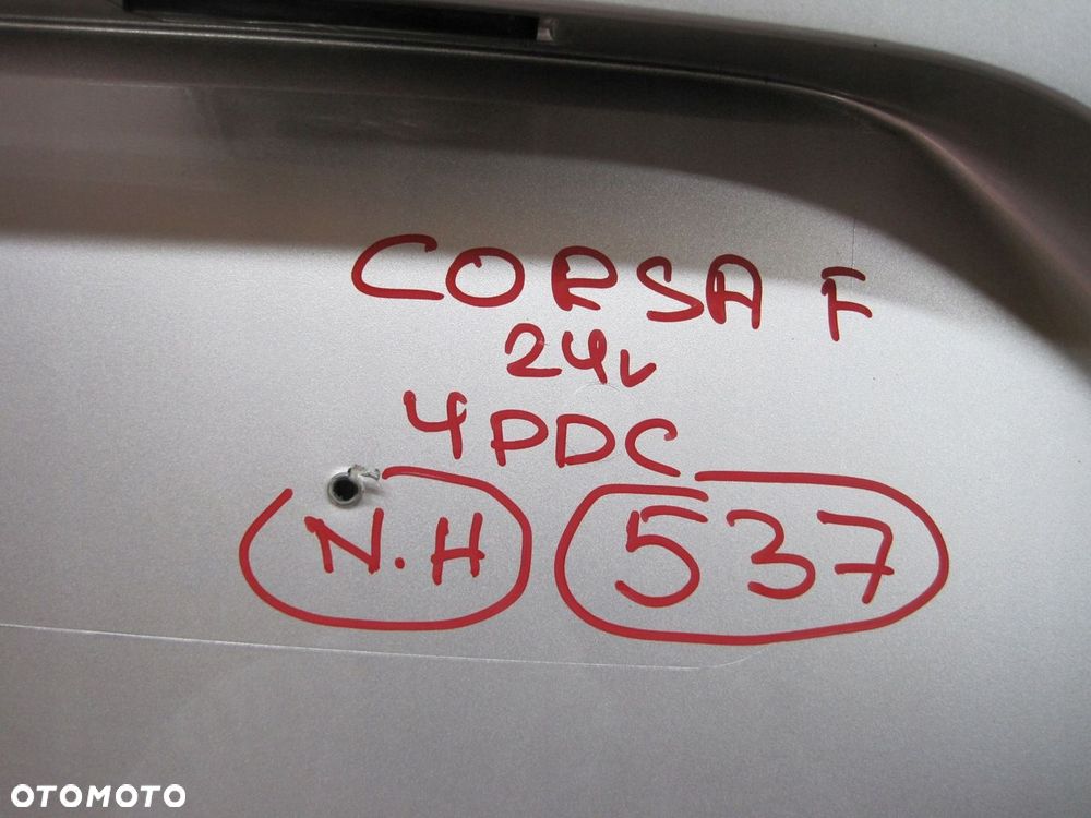 Zderzak Opel Corsa F 4 PDC tył tylny - 10