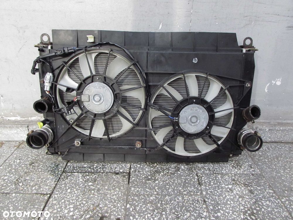 TOYOTA AURIS I D4D 06-12 KOMPLET CHLODNIC KLIMA INTERCOOLER WENTYLATOR 16040-0R050 - 5