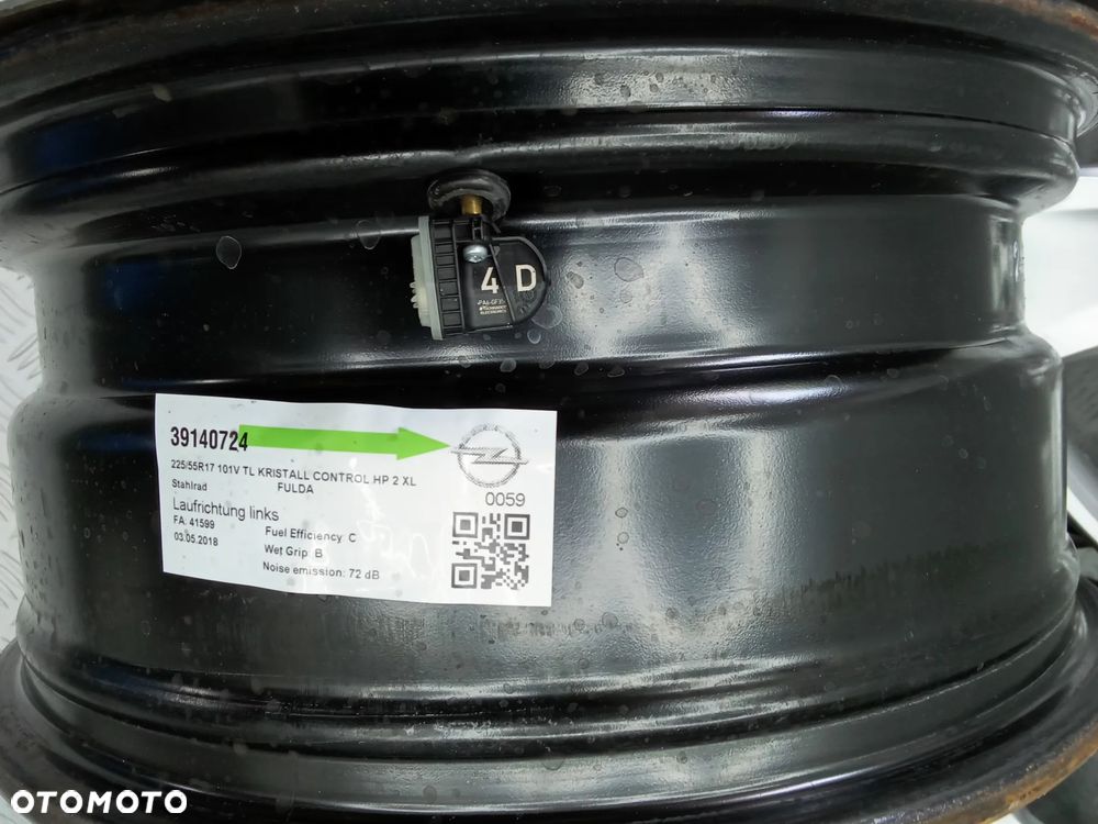 Felgi Opel Insignia B Astra J Cascada Zafira 7Jx17 et44 5x115 CZUJNIKI - 11