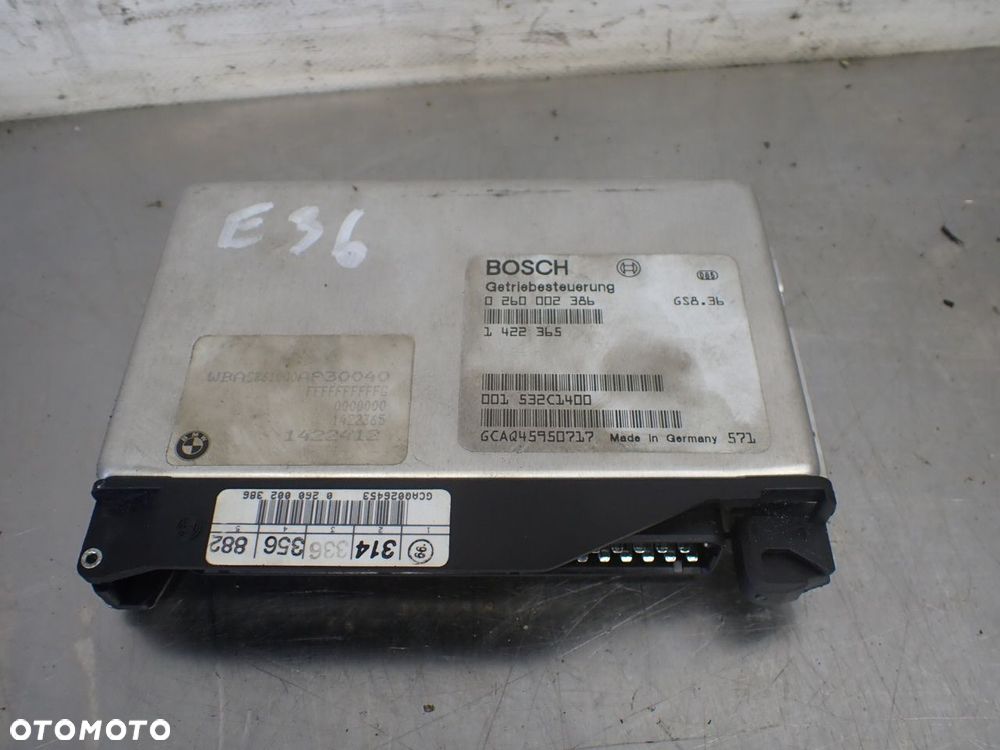 STEROWNIK SKRZYNI BIEGOW BMW E36 COUPE 2.0 M52B20 0260002386   1422365   1422412 - 2