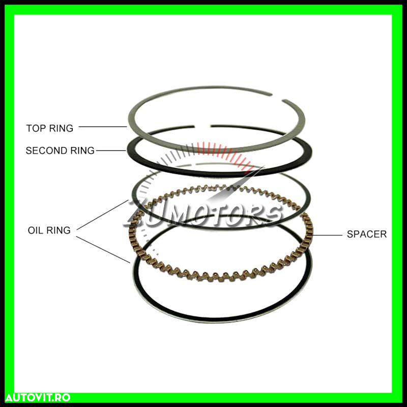 Segmenti Atv LINHAI 300 275 260 - Piston 72.5MM - 2