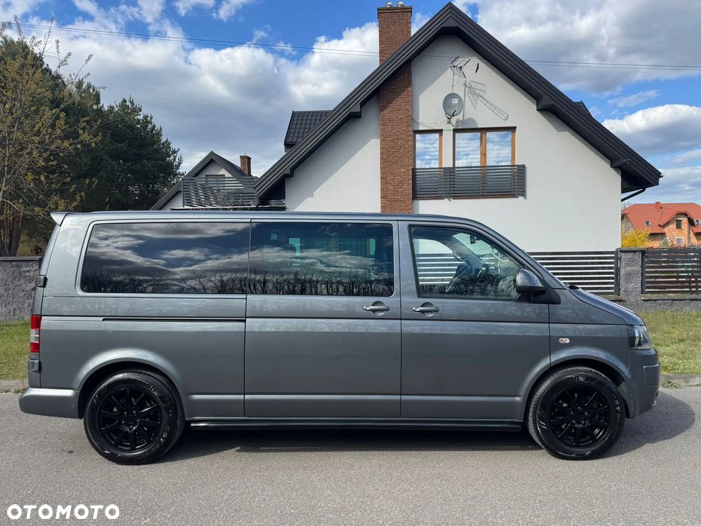 Volkswagen TRANSPORTER T5 L2H1 LIFT DŁUGI Klima Tempomat Navi Kamera Skóry Dubel Kabina 6os Brygadówka - 38