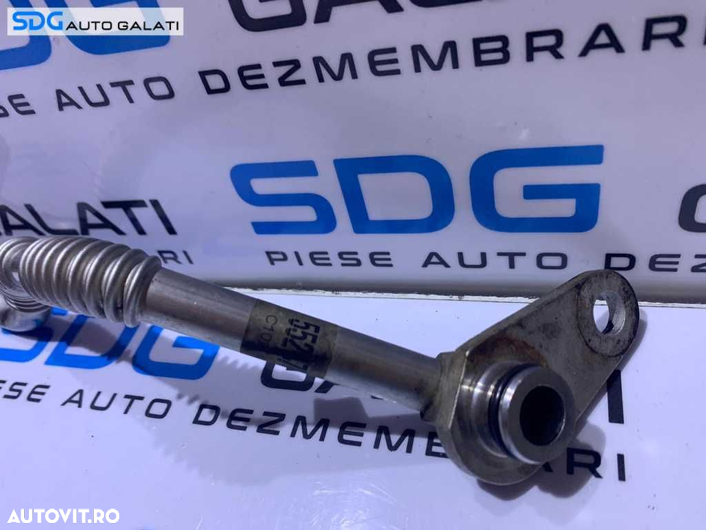 Conducta Teava Retur Ulei Turbo Turbina Turbosuflanta Fiat Linea 1.6 JTD Multijet 2007 - 2018 Cod 55247614 - 2