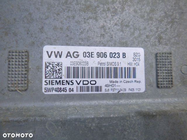 ZESTAW STARTOWY KOMPUTER STACYJKA IMMOBILIZER LICZNIK SKODA FABIA II 1.2 07- - 4
