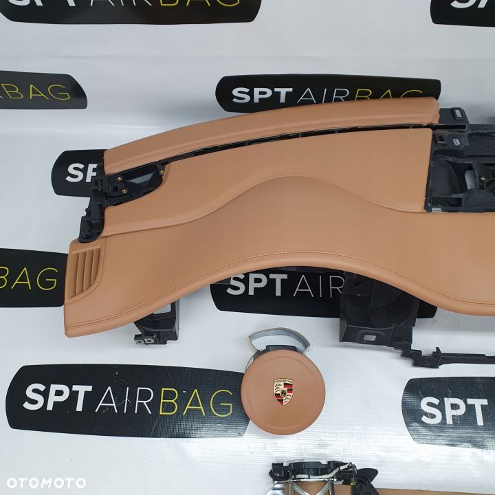 PORSCHE PANAMERA 970 DESKA ROZDZIELCZA KONSOLA KOKPIT PULPIT PODUSZKI AIRBAG AIR BAG PASY KIT SET - 2