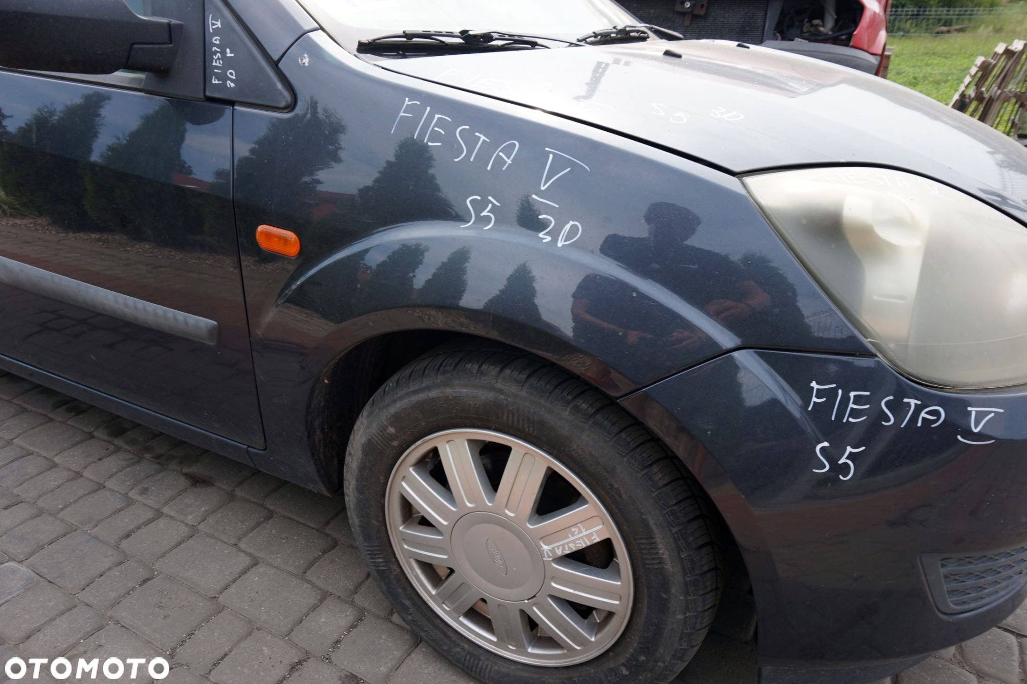 MASKA ZDERZAK BŁOTNIKI LAMPY FIESTA V MK5 LIFT S5  FORD 2005-2008 SZARY SEA GREY PRZÓD KOMPLETNY - 15
