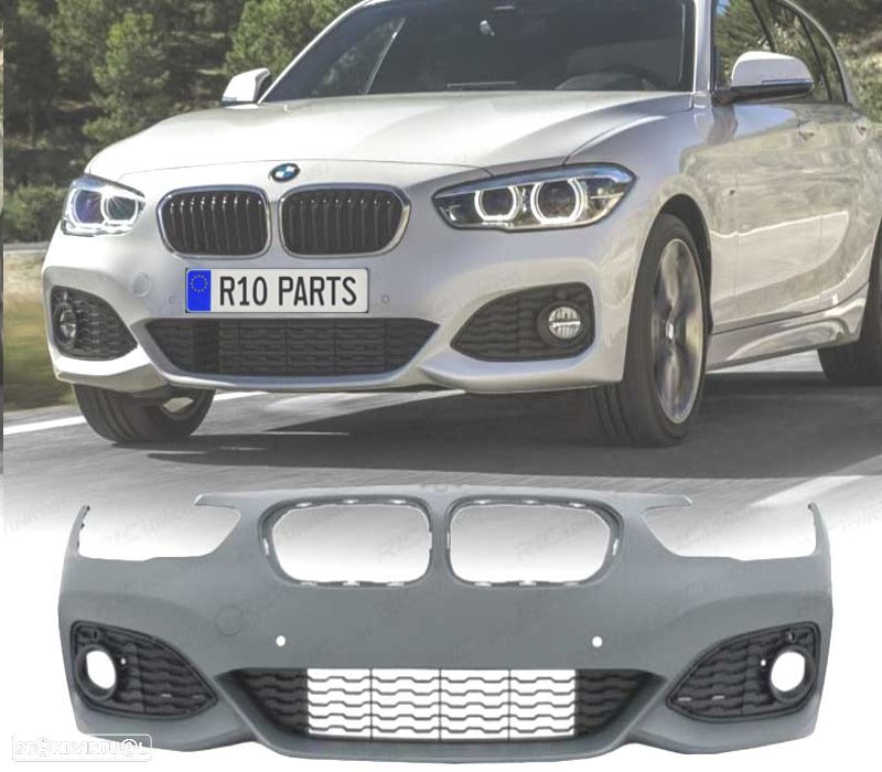 PARA-CHOQUES FRONTAL BMW F20 F21 LCI 15-19 LOOK M PDC GRELHAS ANTI-NEVOEIRO - 1