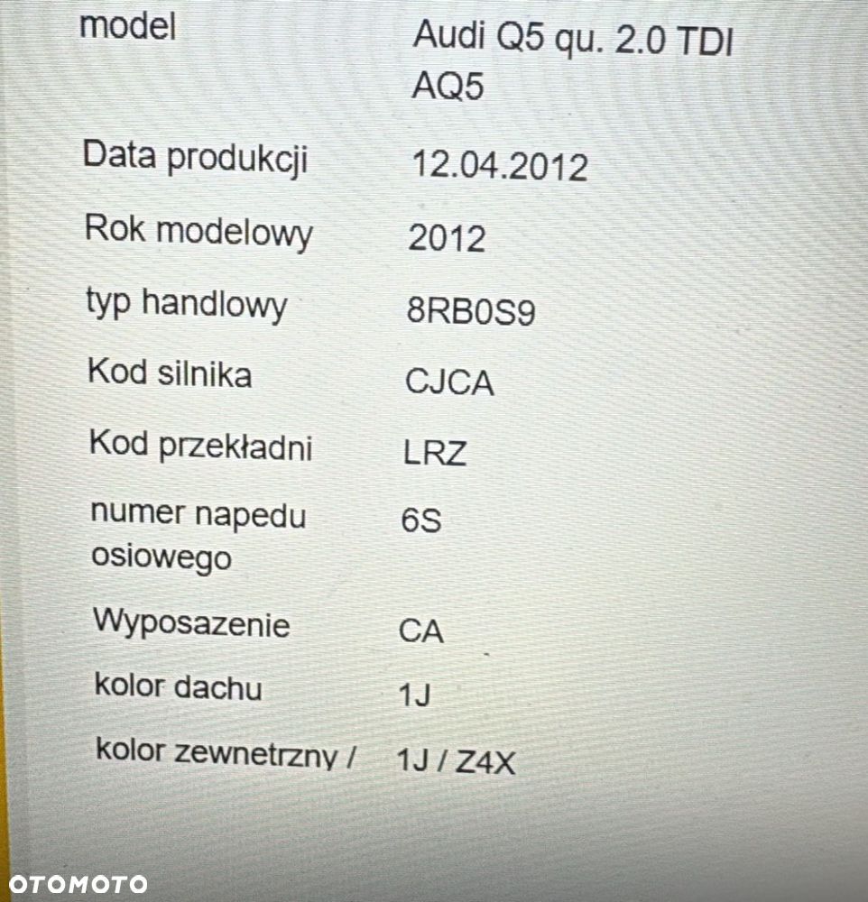 Skrzynia Biegów Manualna 4x4 AUDI A4 B8 Q5 8R A5 8T 2.0 TDI 170KM CAH LRZ - 3