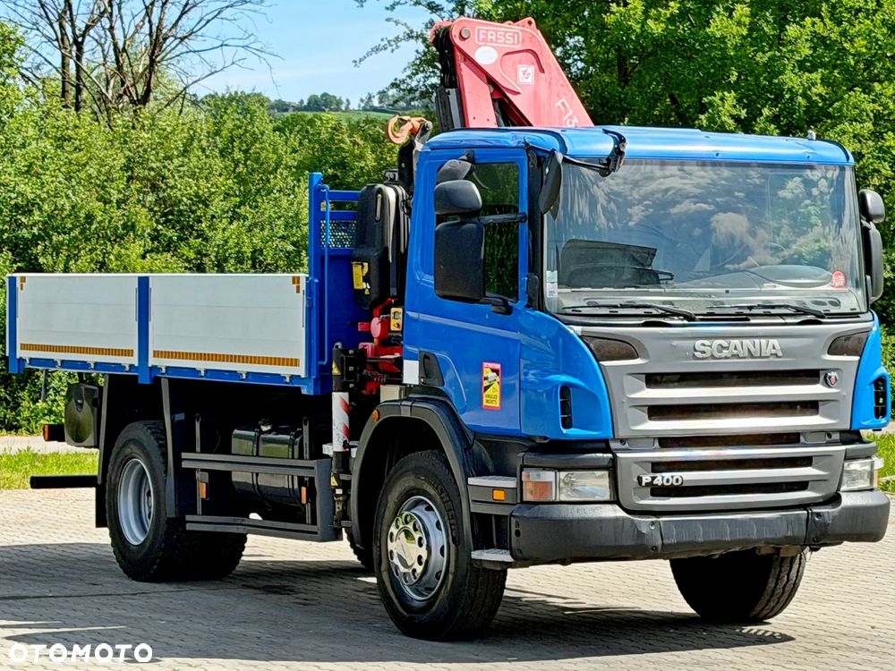 Scania P 400 * WYWROTKA 4,90 m + FASSI F110A.23 + PILOT * STAN BDB - 4