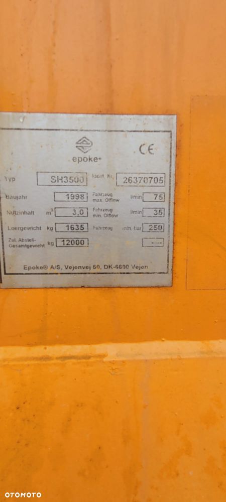 Piaskarka, Posypywarka, Solarka, EPOKE SH3500, Brutto. - 6