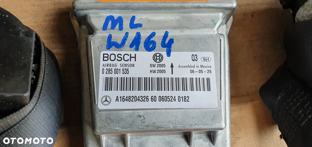 Konsola poduszki pasy AIRBAG zestaw naprawczy Mercedes ML W164 - 13