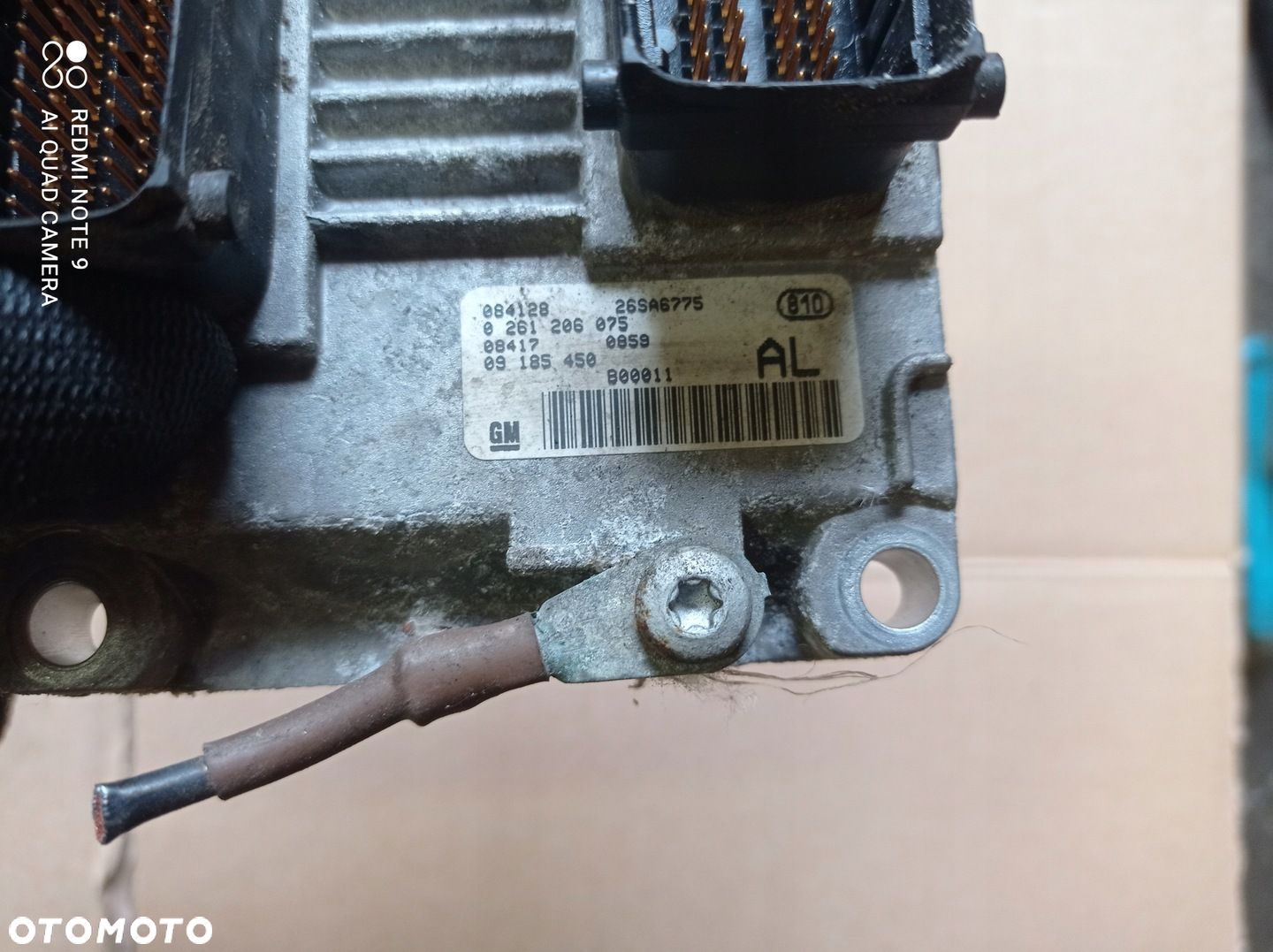 Komputer Silnika Opel Agila 1.2 0261206075 - 2