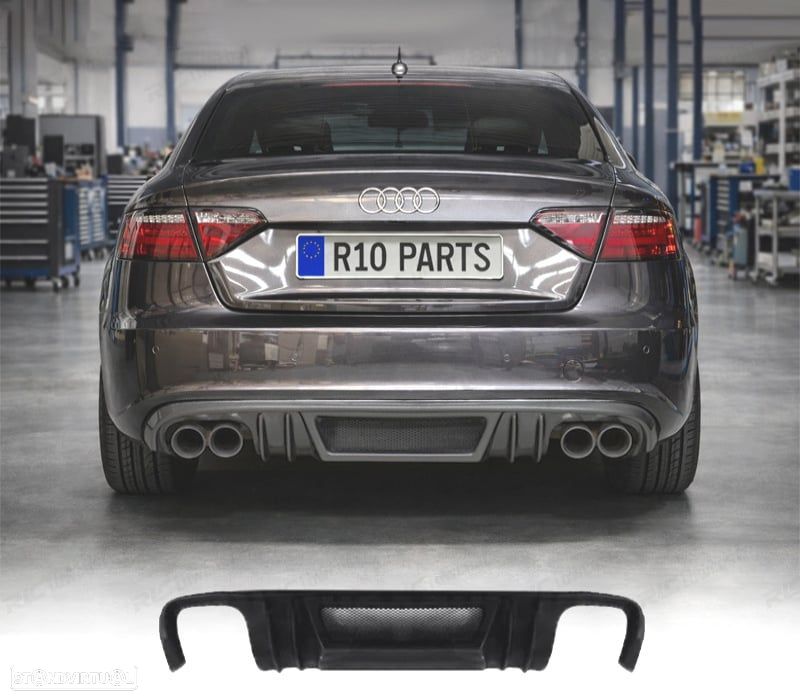 DIFUSOR TRASEIRO AUDI A5 COUPE CABRIO 07-11 LOOK RIEGER - 1