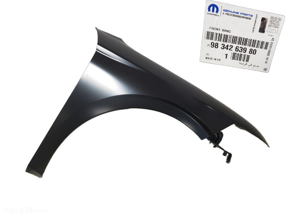 FABRYCZNIE NOWY ORYGINALNY BŁOTNIK PRAWY PRZEDNI CITROEN DS4 II 2 MOCOWANIE 21-25 9834263980 - 1