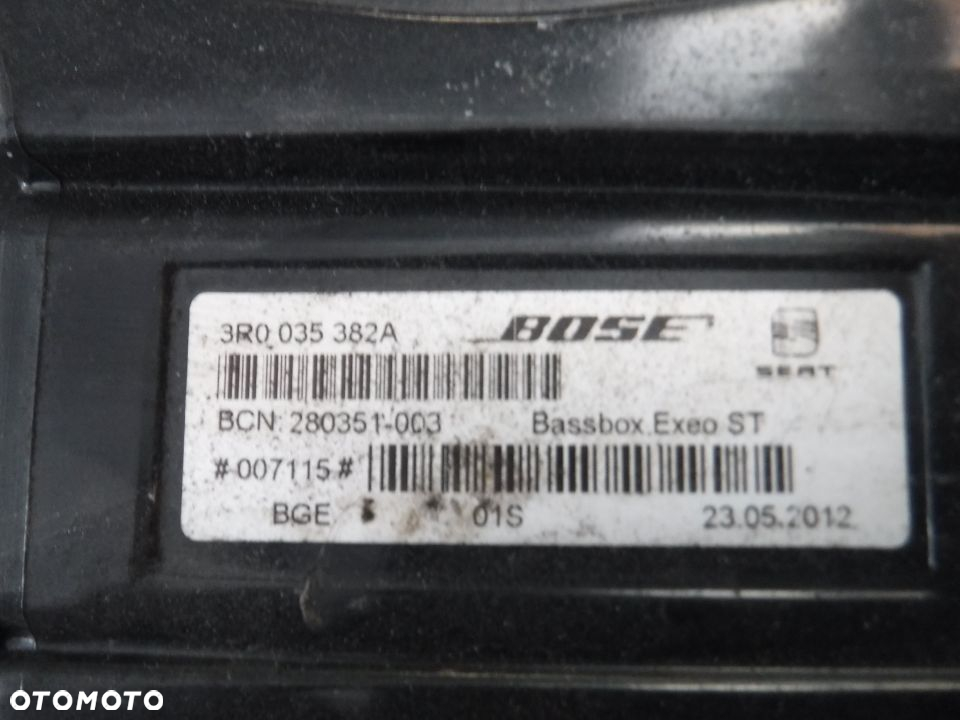 Seat Exeo kombi  BOSE glosniki wzmacniacz SUBWOOFER  3R0035382A - 3