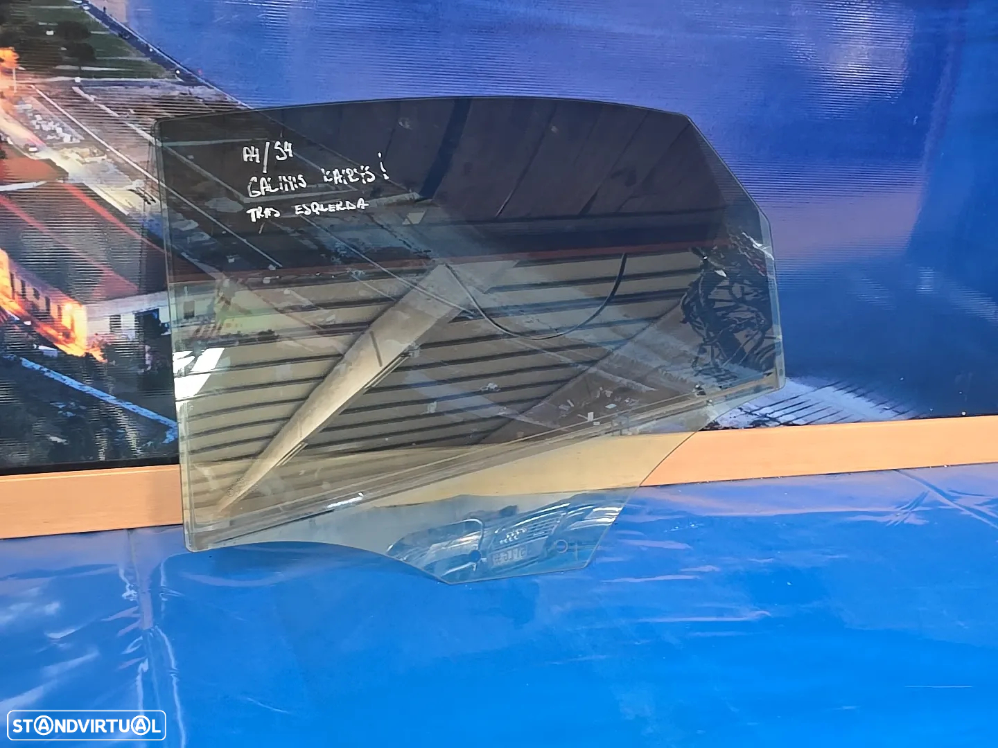 Vidro da porta traseira esquerda vidro laterais para audi a4 b8 8k  2008- Carro - 2