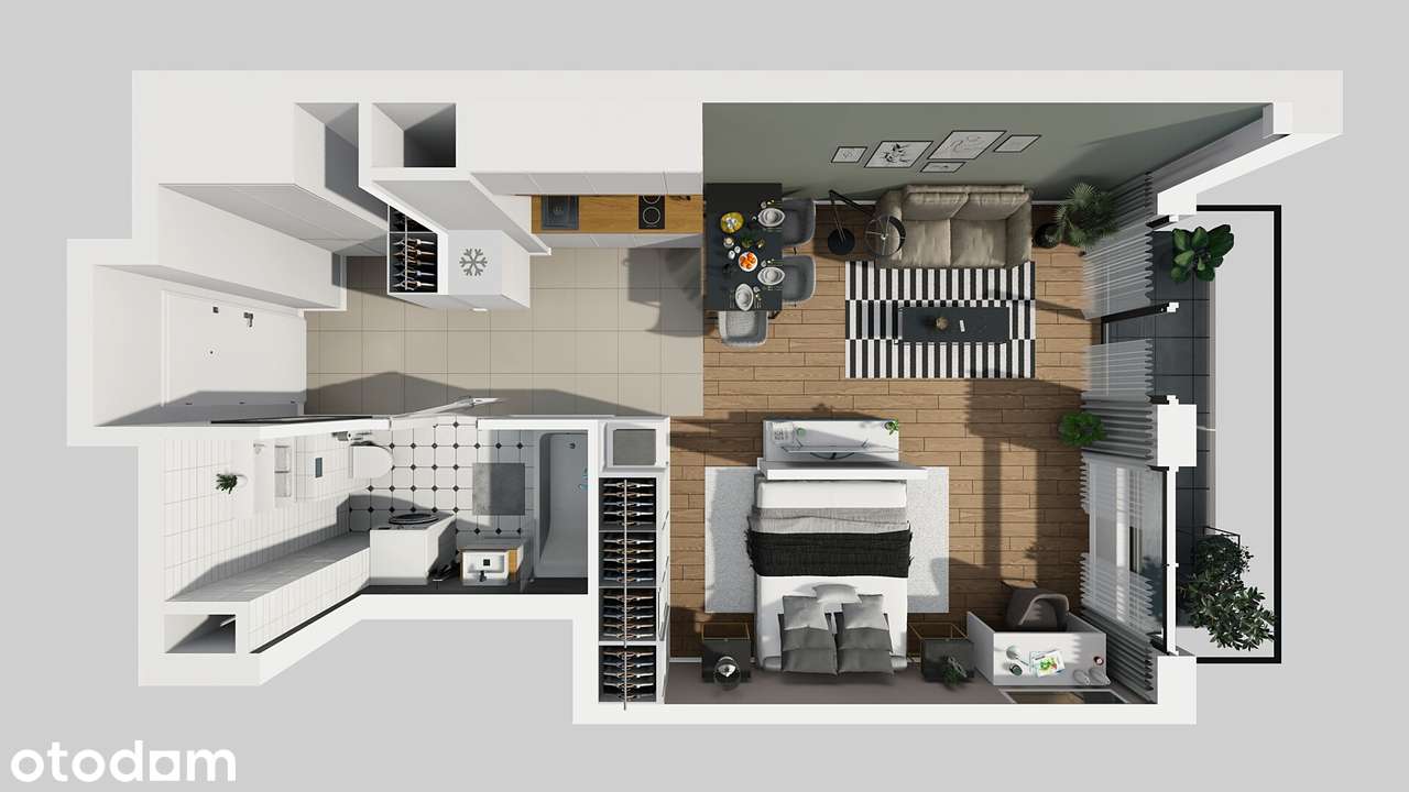 Kawalerka ustawna | apartamentowiec | ostatnie piętro | bliski termin