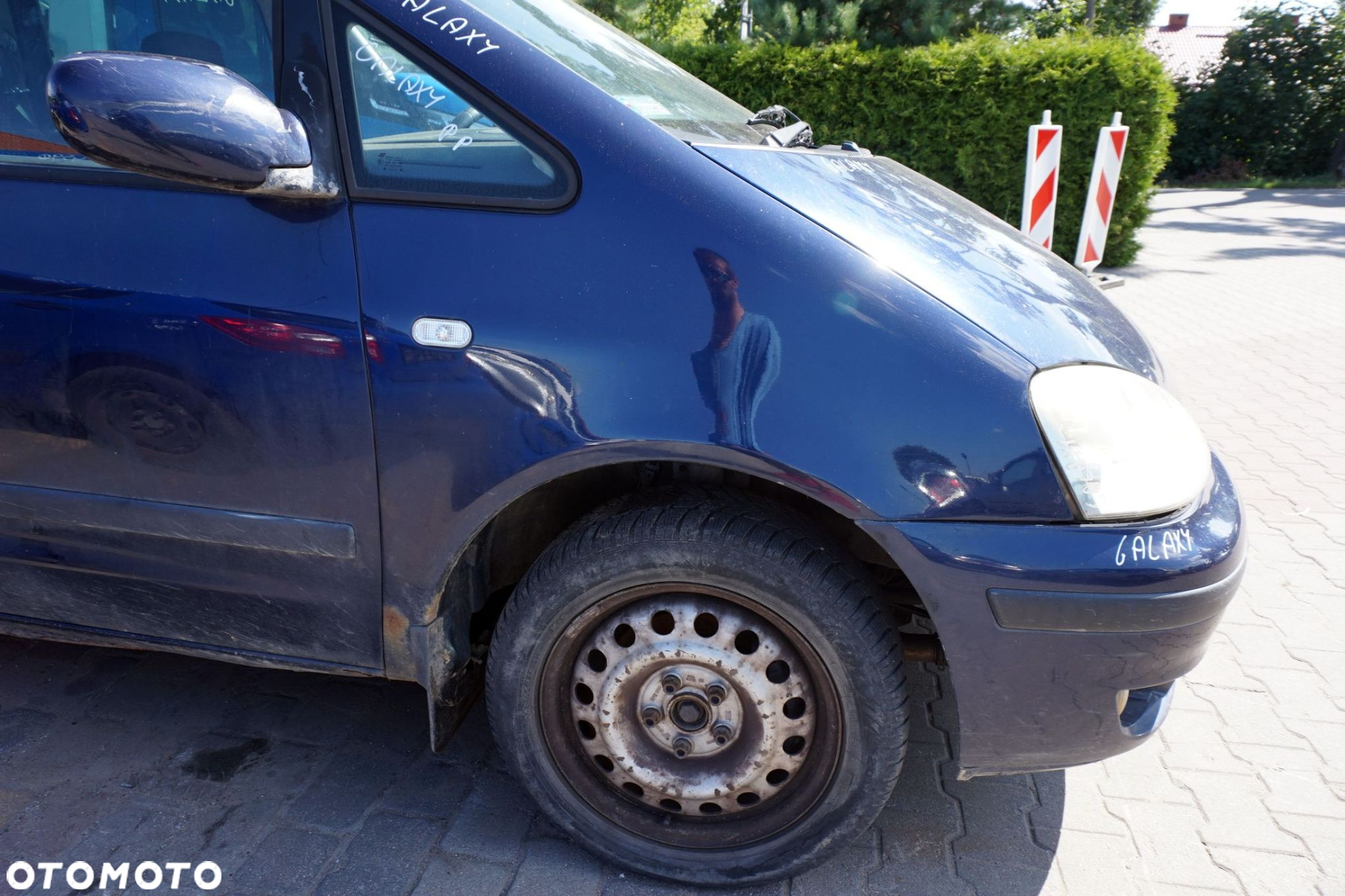 MASKA ZDERZAK BŁOTNIKI LAMPY GALAXY I MK1 LIFT W5  FORD 2000-2006 GRANATOWY PRZÓD KOMPLETNY - 8
