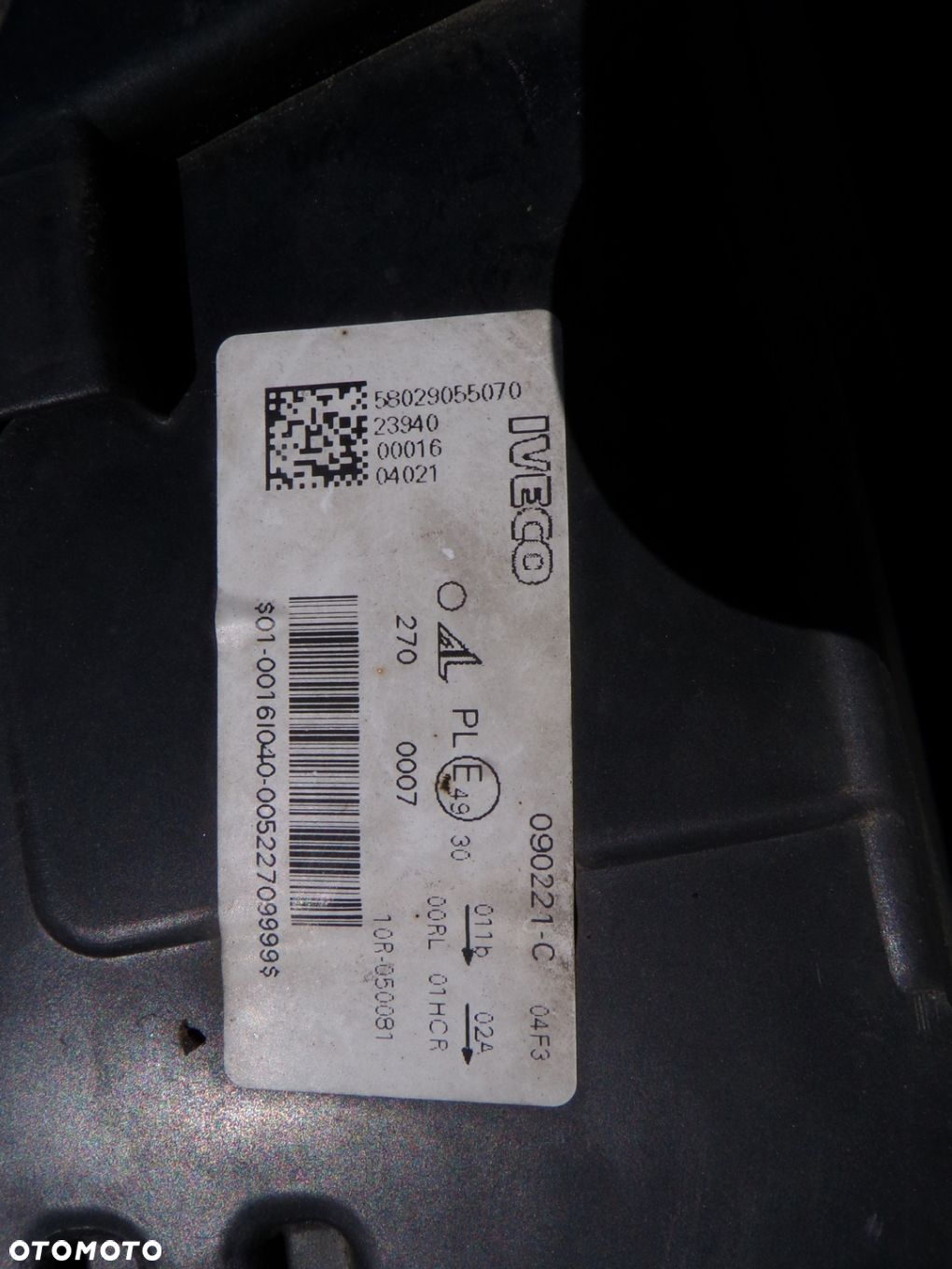 IVECO S-WAY LAMPA PRZEDNIA LEWA ORYGINAŁ 58029055070 - 3