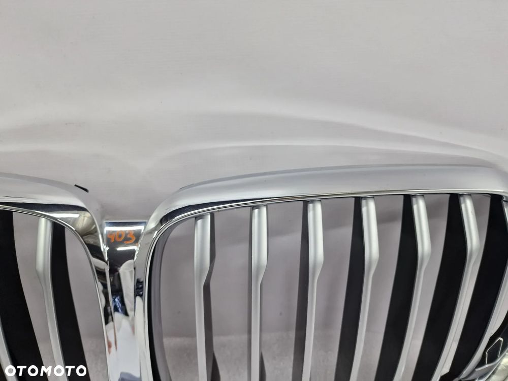 BMW X5 G05 19- ATRAPA / NERKI / GRILL PRZEDNI PRZÓD SATYNA + CHROM , NR 7454887 / 7454888 , NR AUKCJI GL403 - 12