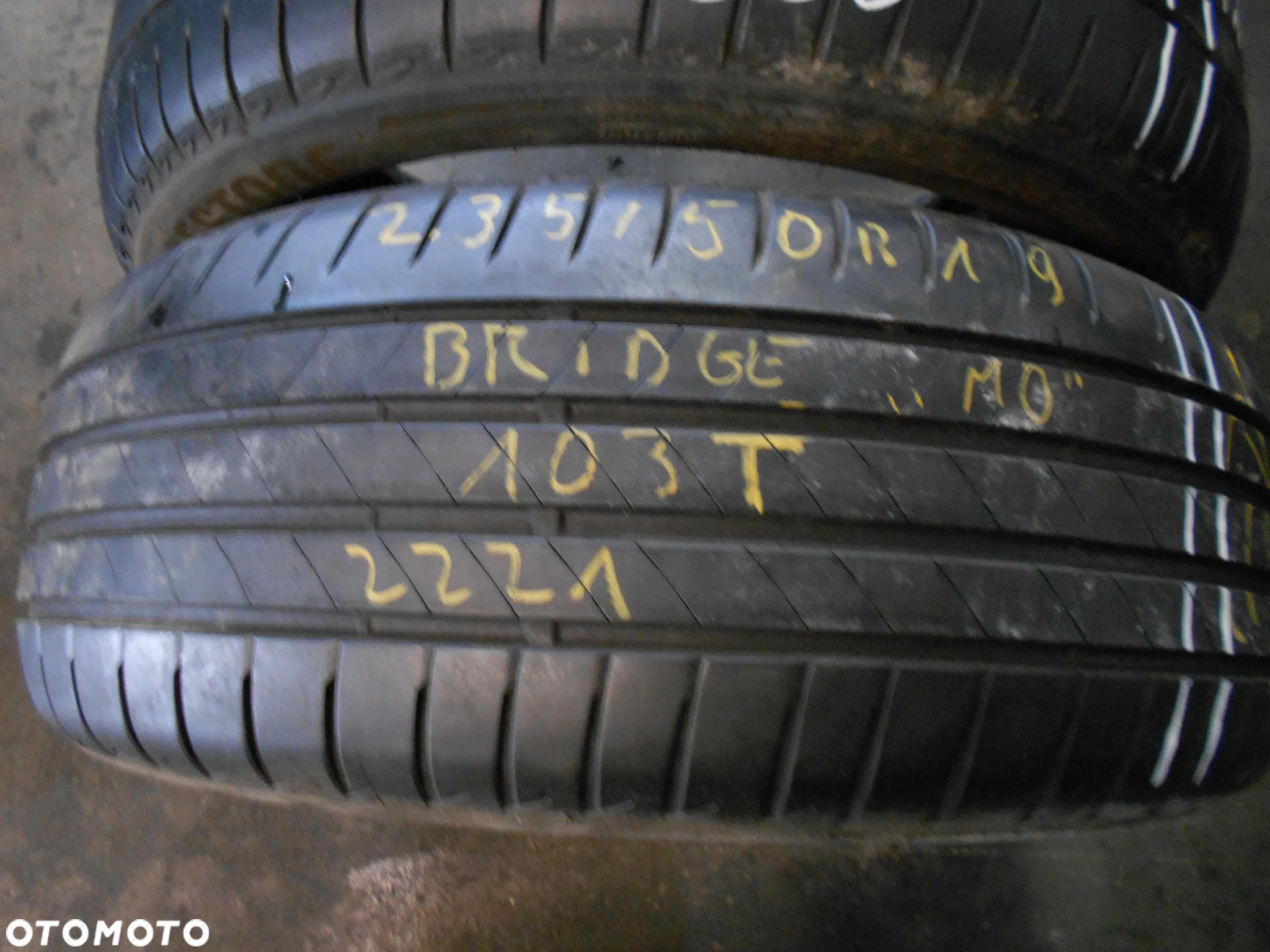 OPONY  235/50R19 BRIDGESTONE TURANZA T005 MO DOT 2221 / 3520 7.4MM - 3