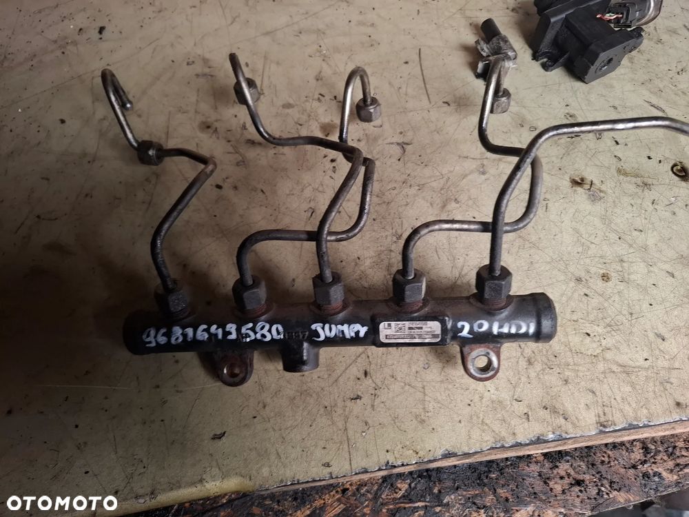 CITROEN JUMPY II SCUDO EXPER 2,0 HDI przewody wtryskowe listwa 9681649580 - 1