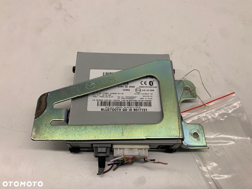 MODUŁ BLUETOOTH  MAZDA 6 sedan (GJ, GL) 2012 - 2022 2.5 (GJ5FP) 141 kW [192 KM] benzyna 2013 - 2022 - 2